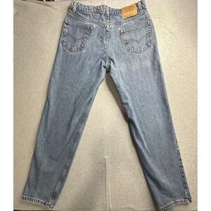 VTG Levis 550 Jeans Mens 36x34 Blue Relaxed Fit Denim Medium Wash YKK 550-4891